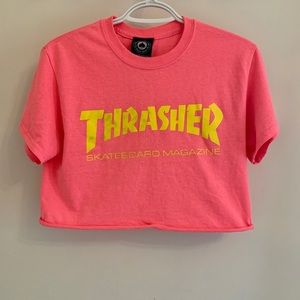 Bight pink thrasher T-shirt